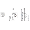 Laufen Alessi One Писуар 29x32.5x58.5см, без крышки, с сифоном, с покр. LCC, цвет: белый