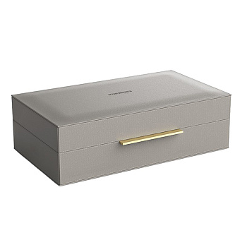 Decor Walther Brownie BOX L Коробка универсальная 30x18x9.5см., искусственная кожа, цвет: темно-серый