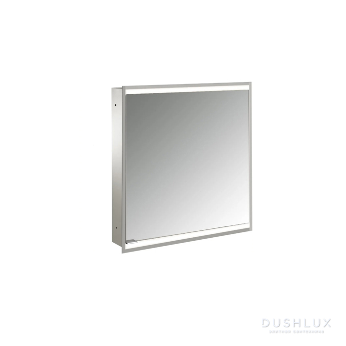 Фото Emco Prime Зеркальный шкаф 60см., с подсветкой LED2 Facelift встраив. модель, 1-дверка, IP 20 петли справа, зеркальная задняя стенка
