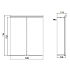 EMCO Pure Зеркальный шкаф 60x70см., LED-подсветка, 2 двери, 2 полки, розетка, без нижней подсветки