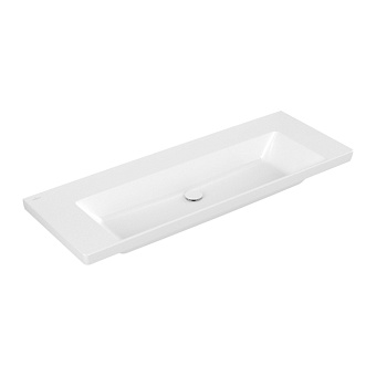 Villeroy&Boch Subway 3.0 Раковина 130х47х17см., без отв., подвесная, без перелива, цвет: альпийский белый