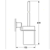 Grohe Allure, Туалетный "ершик" в комплекте, подвесной, цвет: хром
