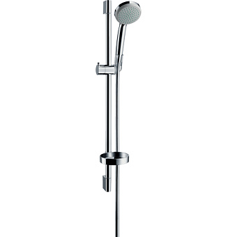 Hansgrohe Croma 100 Душевой набор Mono: штанга 65см, ручной душ 100, 1jet (Rain), мыльница, шланг, цвет: хром