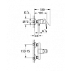 Grohe BauLoop, Смеситель для душа, цвет: хром