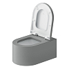 Duravit Millio Унитаз подвесной, 37x57см., декор "Smooth", крепление в компл., цвет: светло-серый матовый