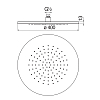 Nobili Shower Верхний душ, ø40см., цвет: хром