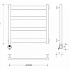 Secado Комано 1 Полотенцесушитель 40x60 см, электрический, цвет: черный матовый