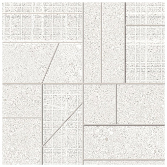 Ergon GrainStone Керамогранит 30x30x0.95см, универсальная, глазурованный, цвет: Mosaico Big mix White naturale