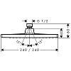 Hansgrohe Crometta E 240 Верхний душ 240х240мм, G1/2, 1jet (Rain), цвет: хром