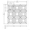 Devon&Devon Elite Плитка из натурального камня 60x60см, универсальная, мрамор, elite 9, цвет: crema marfil/black marquinha