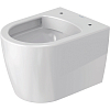 Duravit ME by Starck Комплект: унитаз подвесной Compact Rimless, 37x48см 253009 + сиденье с микролифтом: 002019, цвет: белый
