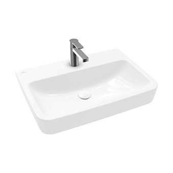 Villeroy&Boch O.novo раковина 65x46x17.5см., 1 отв., подвесная, без перелива, цвет: альпийский белый