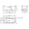 Knief Wall Corner R Ванна акриловая угловая в левый угол 180x80x60см, щелевой перелив, цвет: белый