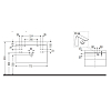 Duravit Happy D.2 Plus Тумба подвесная с умывальником 77.5х49х46.8см, с 1 отв под смесит, 2 ящика, выпуск и сифон в комплекте, цвет: белый глянцевый