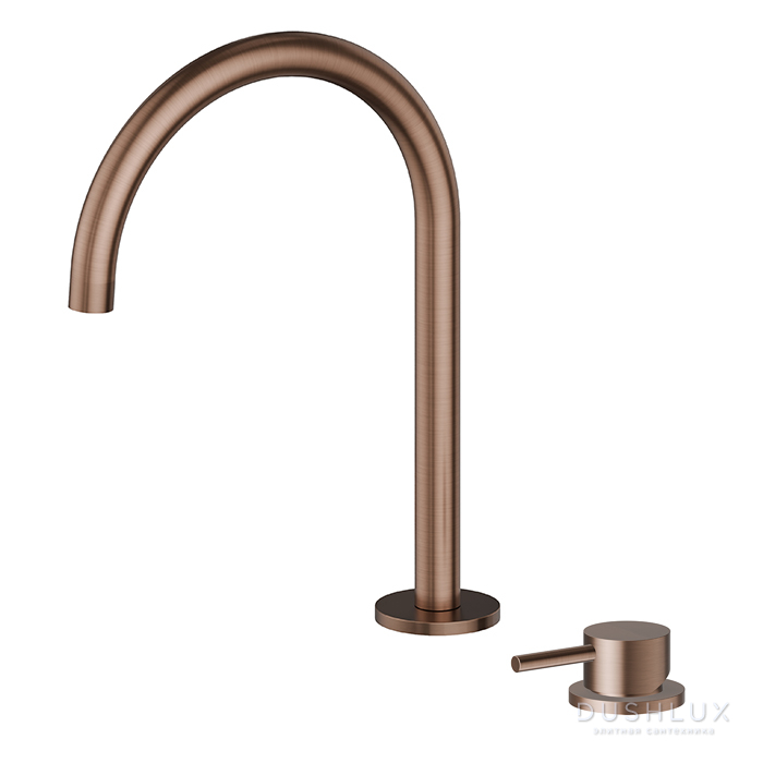 Фото Newform X-Steel 316 Смеситель для раковины, цвет: PVD brushed copper bronze