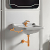 Kerasan Waldorf Раковина 60x55 см, 1 отв., керамическая, цвет: белый/золото