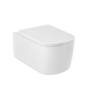 Kludi Resa S Унитаз подвесной 55x36см, spiralflush, цвет: белый глянцевый