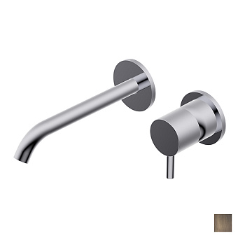 Ritmonio Diametro35 Смеситель для раковины, встраиваемый, цвет: Brushed Dark Bronze