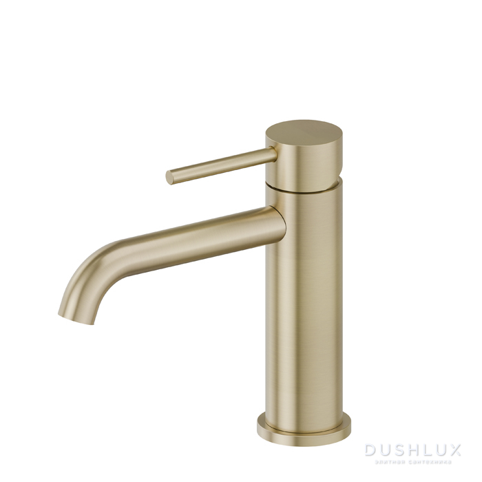 Фото Newform X-Steel 316 Смеситель для раковины, 1 отв., цвет: PVD brushed pale gold