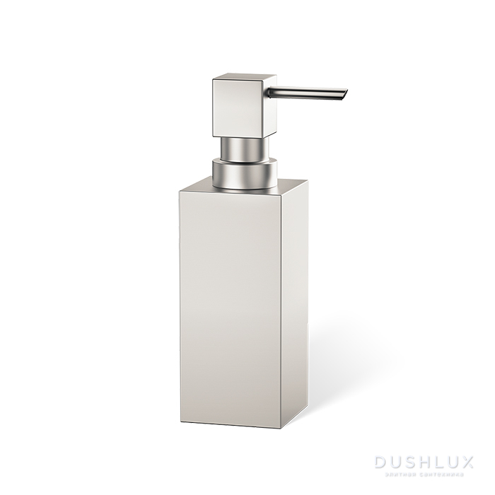Фото Decor Walther Cube DW 395 Дозатор для мыла, настольный, цвет: никель сатинированный