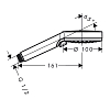 Hansgrohe Crometta Vario  Ручной душ d100мм, 2jet (Rain, IntenseRain), цвет: белый/хром