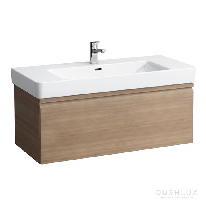 Фото Laufen Pro S Тумба с раковиной 101х45х39см., подвесная, 1 ящик, цвет: светлый дуб