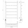 Secado Агата 1 К Полотенцесушитель 60x80 см, электрический, цвет: хром