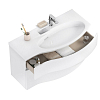 Kerama Marazzi Riva Тумба 100см., подвесная, с раковиной, правая, цвет: белый матовый