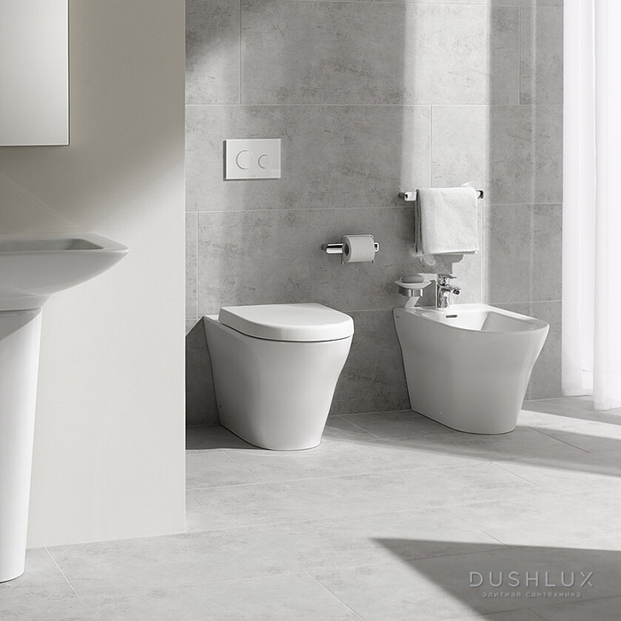 Фото TOTO MH Унитаз приставной 39x62.4x41см, безободковый, Tornado Flush, CeFiONtect, цвет: белый
