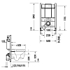 Duravit DuraSystem Рама для установки подвесного унитаза Basic 84x50x15.5 см