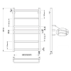 Secado Триест Полотенцесушитель 60x80 см, электрический, цвет: бронза
