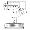 Hansgrohe Raindance Е  Верхний душ 1jet (RainAir), 360х190 мм, с настенным держателем 240 мм, G1/2, цвет: хром