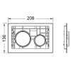 TECEloop modular Клавиши смывные, цвет: белый