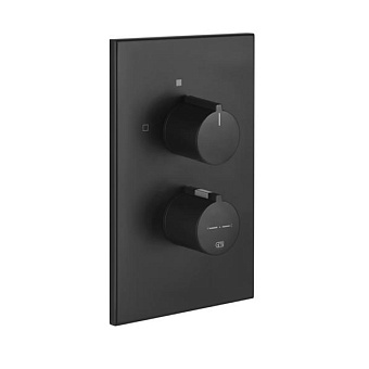 Gessi Emporio Via manzoni Смеситель для душа, встраиваемый, термостатический, на 2 позиции, цвет: Black XL