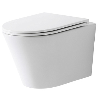 TECEspring K Комплект: унитаз подвесной Kompakt, безободковый, со смывом Torando flush, сиденье Slim с микролифтом и быстрым снятием, цвет: белый