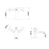 Burlington Guild Смеситель для раковины, на 1 отв., цвет: хром