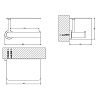 Gessi Emporio accessories Держатель для туалетной бумаги., с крышкой, подвесной, цвет: Black XL
