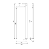 CEA Design INNOVO Смеситель для раковины 67см., высокий, 1 отв., с поворотным носиком излива, цвет: нержавеющая сталь