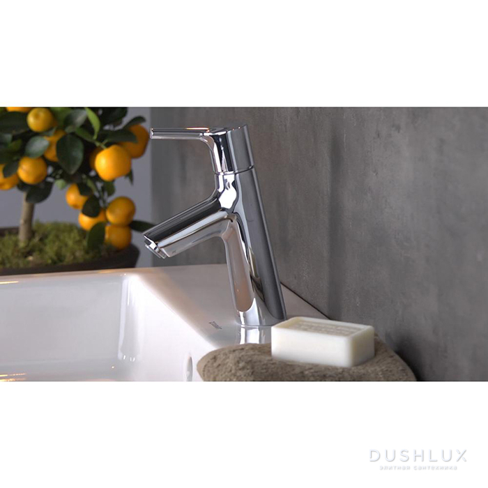 Фото Hansgrohe Talis S Смеситель для раковины 80, на 1 отв, с донным клапаном, излив 97мм, h68мм, цвет: хром