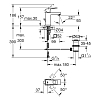Grohe Eurocube, Смеситель для раковины, цвет: хром