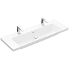 Villeroy&Boch Subway 3.0 Раковина 130х47х17см., 2 отв., подвесная, с переливом, цвет: альпийский белый