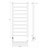 Secado Триада 1 КСП Полотенцесушитель 50x120 см, электрический, цвет: хром