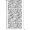 Devon&Devon Decor Slabs Керамогранит 120x240см, универсальная, глазурованнаный, декор: acanthus golden pink