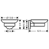 Hansgrohe Logis Universal Мыльница подвесная, цвет: хром