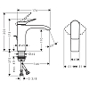 Hansgrohe Vivenis Смеситель для раковины, 1 отв., цвет: черный матовый