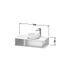Duravit D-Neo Тумбочка подвесная компакт 100x48x26 см, раковина, 1 открытое отделение на левой стороне, цвет: Black Oak