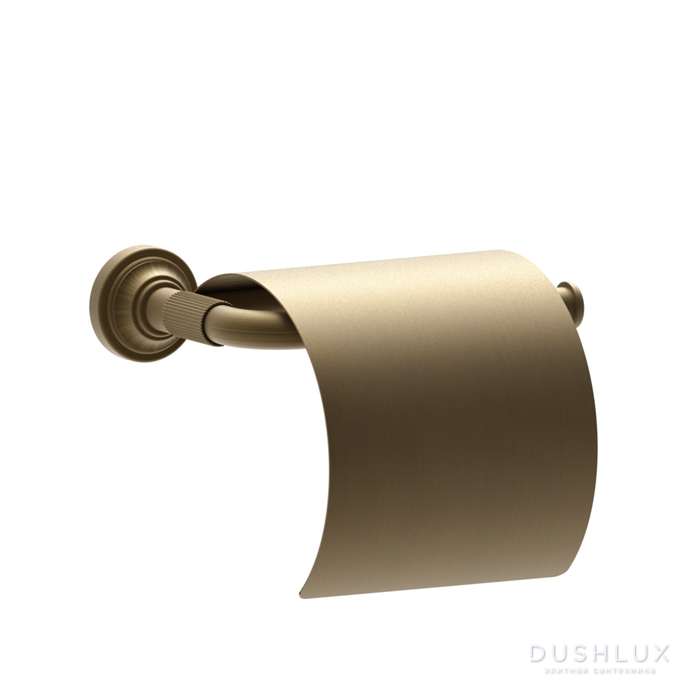 Фото Gessi Venti20 Держатель туалетной бумаги, с крышкой, цвет: Antique Brass