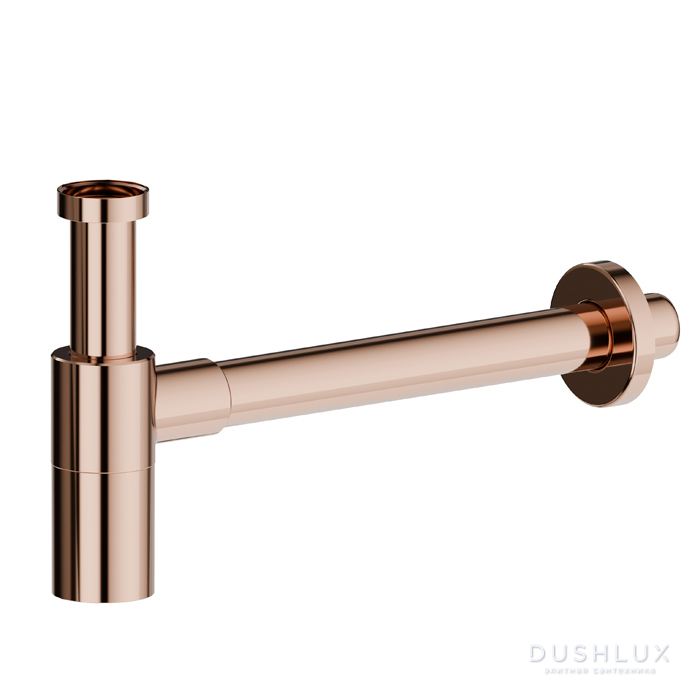 Фото Newform Сифон для раковины 30см., регулируемый по высоте, цвет: PVD copper bronze