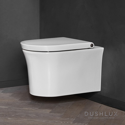 Фото Duravit White Tulip Сиденье с крышкой для унитаза, Softclose, петли хром, цвет: белый