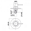 Paffoni Light Смеситель встраиваемый для душа, цвет: Steel looking